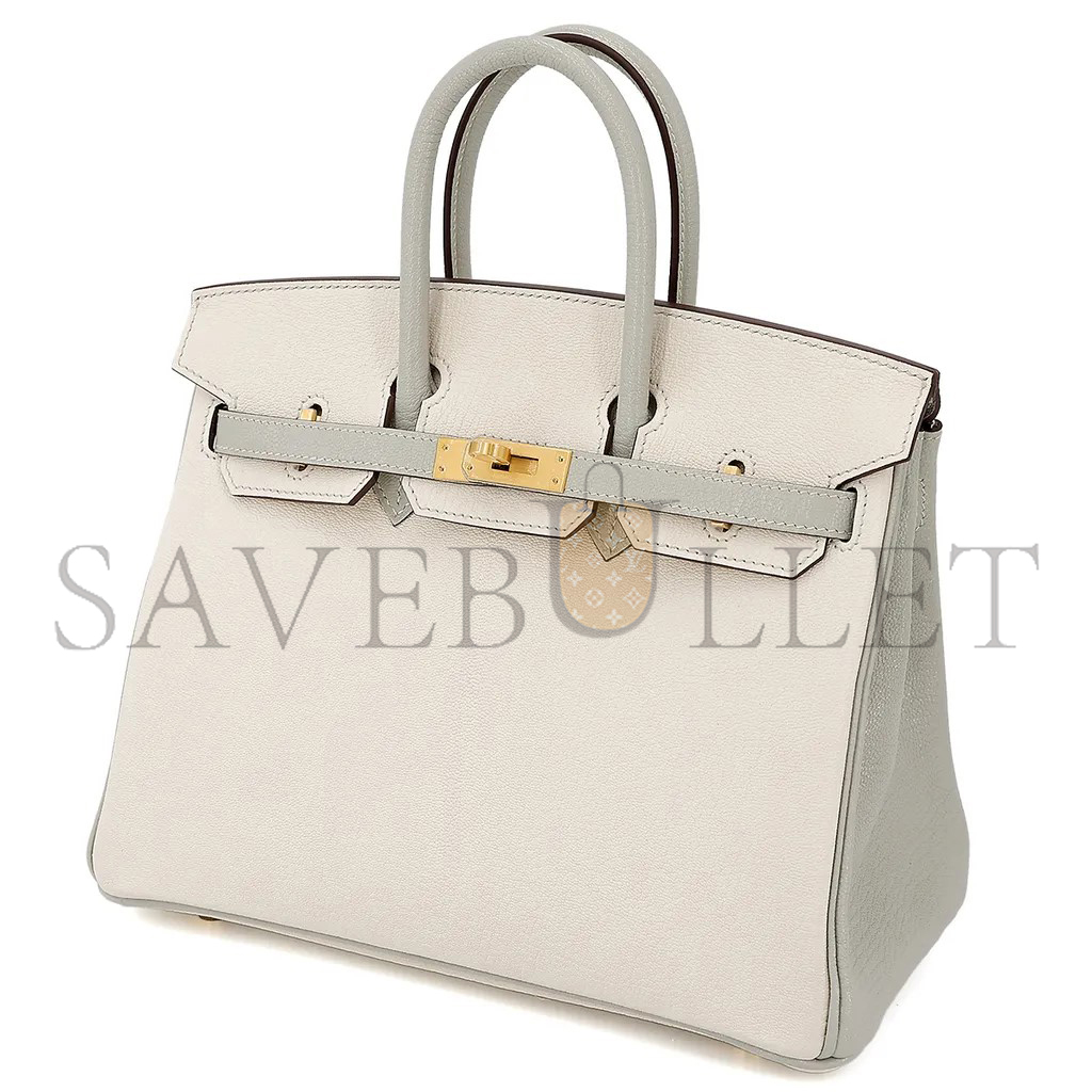 HERMES MASTER BIRKIN 30 TOGO LEATHER PURE WHITE MILKSHAKE WHITE GOLD BUCKLE HANDBAG 90252991 (30*23*15cm)